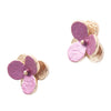 Viola- Rose Gold Plated Flora Stud Earrings