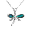 Dragonfly Pendant with Abalone Shell RE-F313-Abalone Shell, YGE-F313A-Abalone Shell