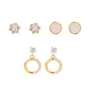 Chic Circle Charm Trio Set-YGE-Multi-F09M-CZ