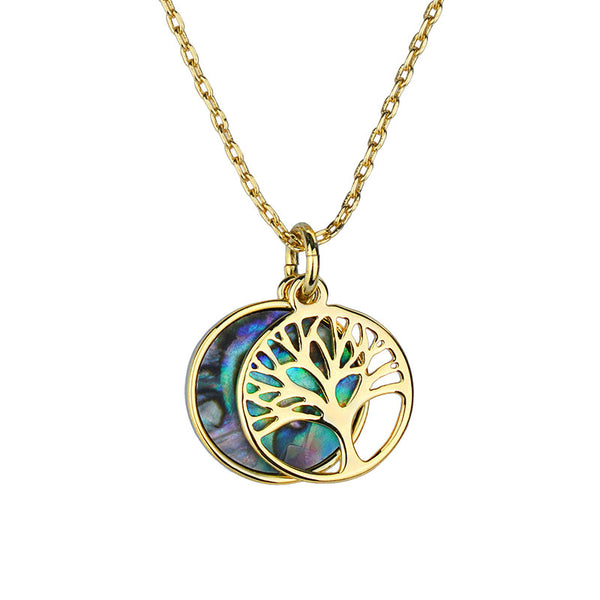Tree of Life Pendant with Abalone Shell RP-F478-Abalone Shell, GP-F479-Abalone Shell
