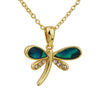 Dragonfly Pendant with Abalone Shell RE-F313-Abalone Shell, YGE-F313A-Abalone Shell