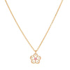 rose gold plating pendant with crystals in flora made with swarovski elements from forest jewelry